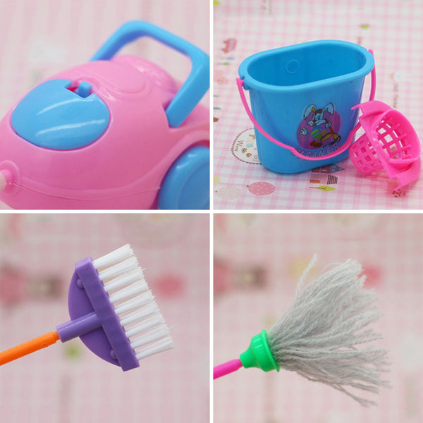 Mini Doll Accessories Household Cleaning Tools
