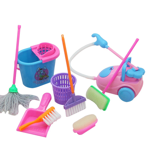Mini Doll Accessories Household Cleaning Tools