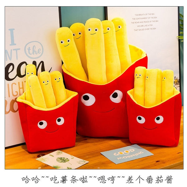 Realistic French Fries Plush Toy